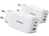2x Ugreen Nexode 65 W USB Snellader