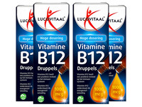 4x krople Lucovitaal Vitamine B12 | 50 ml