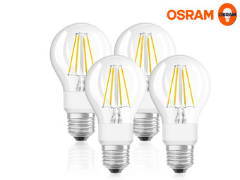 4x Osram 7 W WarmGlow LED Bulb | E27