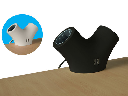 plan Dader bleek Organic Design Desk Socket | Stekkerdoos met 2 USB-ingangen - Internet's  Best Online Offer Daily - iBOOD.com