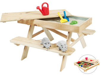 Kinderpicknicktafel met Zandbak