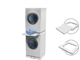 versterking IJver koelkast Stapelkitaccessoires voor Wasmachine en Droger - Internet's Best Online  Offer Daily - iBOOD.com