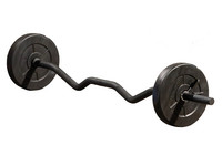 Iron Gym Curlstange mit 6 Scheiben | 23 kg