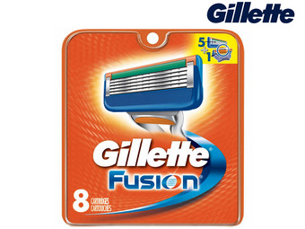 8x Gillette Fusion Scheermesjes