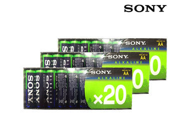 60x Sony Stamina Plus Alkaline Batterij | AA