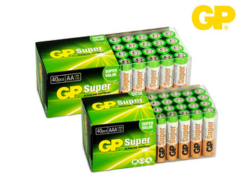 vasteland Buitensporig affix 80x GP Alkaline Super Batterij | 1.5 V | AA + AAA - Internet's Best Online  Offer Daily - iBOOD.com