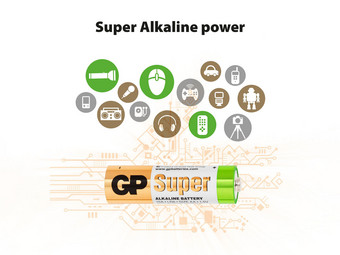 80x GP Alkaline Super | AA und AAA*