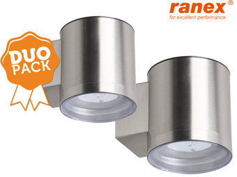 Duopack Ranex LED-wandlamp op zonne-energie - Internet's Online Offer - iBOOD.com