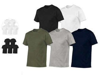 pedaal opblijven Integratie 5x Pierre Calvini Basic T-Shirt | Heren - Internet's Best Online Offer  Daily - iBOOD.com