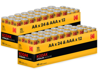 Kodak Xtralife Alkaline | 48x AA + 24x AAA