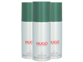 3x Hugo Boss Hugo Man Deo-Spray