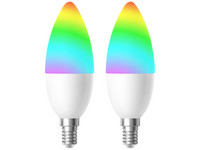2x Woox Wifi RGB & CCT LED Lamp E14
