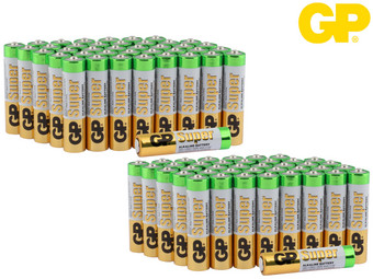 80x GP Alkaline Super Batterie | 1,5 V | AAA