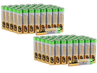 80x GP Alkaline Super Batterie | 1,5 V | AAA