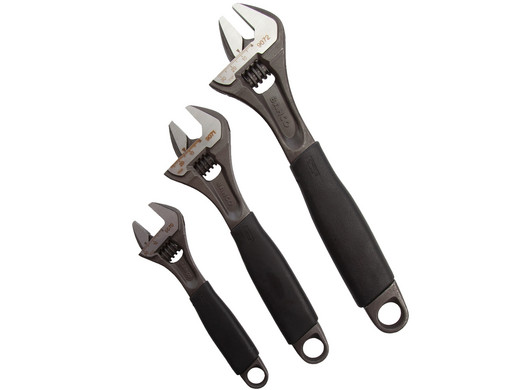 ADJUST3 Bahco 3 Piece Set Of 80 Series 6" 8" & 10" Adjustable Wrenches 