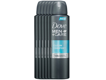6x Dove M+C Deo Clean Comfort
