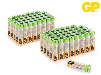 80x GP Alkaline Super Batterie | 1,5 V | 40x AA und 40x AAA