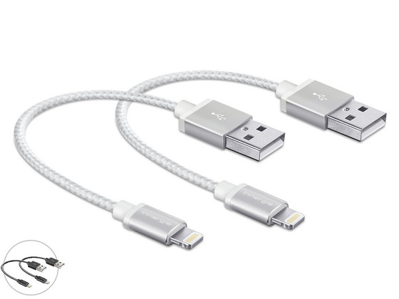 2x USB / Lightning | 15 cm | MFi