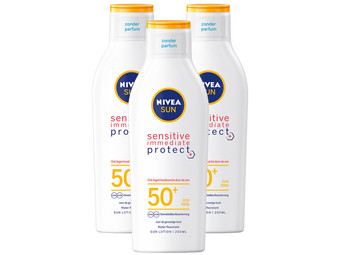 3x mleczko Nivea Sun Sensitive | SPF50+