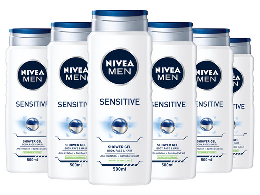 6x Nivea Men Shower Sensitive Duschgel 500 Ml Internet S Best Online Offer Daily Ibood Com