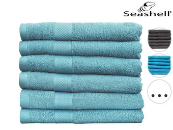 6x Seashell Hotel Collection Handdoek | 70 x 140 cm - Internet's Best Offer Daily - iBOOD.com