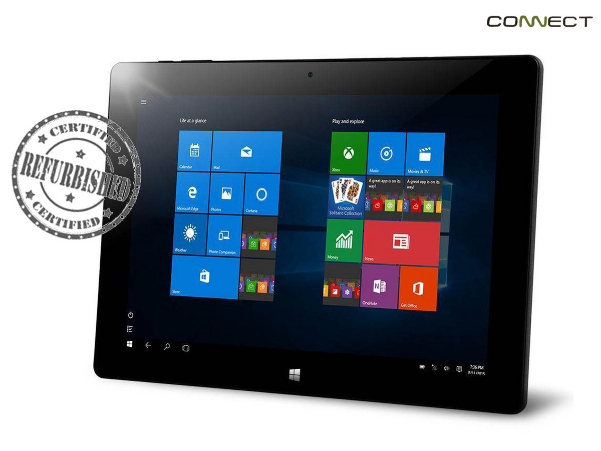 Connect 10” Windows 10 tablet with 32GB storage and Quad-Core Processor