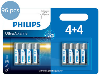 96x Philips Ultra Alkaline | AA/LR6