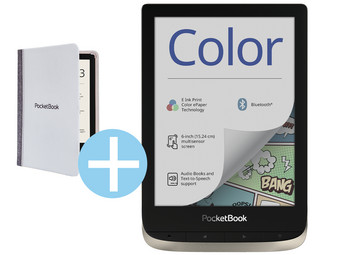 Pocketbook Color E-Book mit Schutzhülle