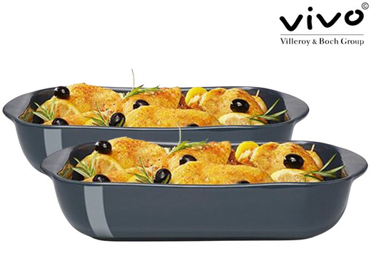 2x Vivo by Villeroy & Boch Aardewerk Ovenschaal Internet's Best Online Offer Daily - iBOOD.com
