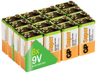 16x GP Super Alkaline Batterij | 9 V