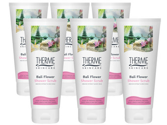 6x Therme Bali Flower Shower Scrub | 200 ml