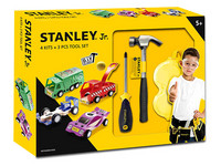 Zestaw narzędzi Stanley Jr. + 4 auta