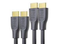 2x High Speed HDMI 2.1 Kabel 0,5 M