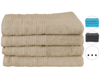 4x Seashell Luxor Hotel Deluxe Handtuch | 70 x 140 cm