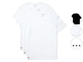 3x Lacoste T-Shirt | Rund- o. V-Ausschnitt