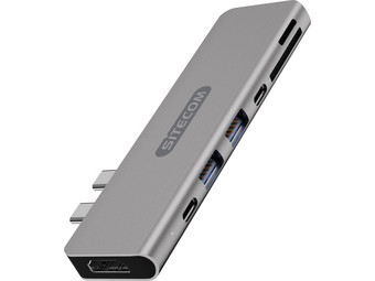 Sitecom Adapter 2x Usb C Auf Multiport Fur Macbook Pro Cn 391 Internet S Best Online Offer Daily Ibood Com