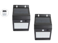2x LED-Solarleuchte m. Sensor | IP65 | 4,5 W