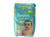 136x Pampers Baby Dry | rozmiar 3
