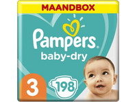 Pampers Baby-Dry | Größe 3 | 198 Stück