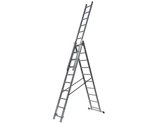 Drabest Aluminium Combinatie Ladder | 3x 10 Treden