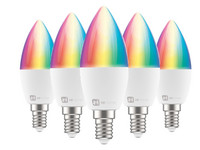 5x Hihome LED WLAN-Lampe | 2700 K | E14
