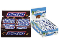 32x Snickers und 24x Bounty
