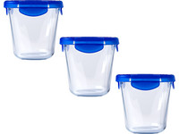 3x Pyrex Cook & Go Glasgefäß | hoch