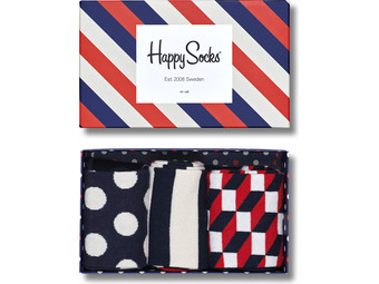 Happy Socks Giftbox | Classic Navy | 3 Paar