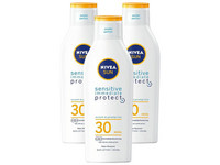 3x mleczko Nivea Sun Protect & Sensitive | SPF30