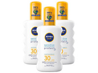 3x spray Nivea Sun Protect & Sensitive | SPF30