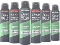 6x dezodorant Dove Men+Care Sensitive | 150 ml