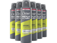 6x Dove Men+Care Sport Aktiv Deo | 150 ml