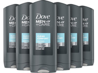 6x Dove Men+Care Clean Comfort Duschgel | 400 ml