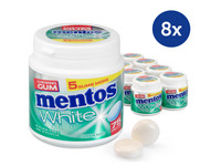 8x Mentos Gum Wit Greenmint | 75 stuks